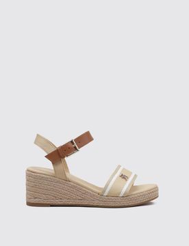 WEBBING WEDGE SANDAL