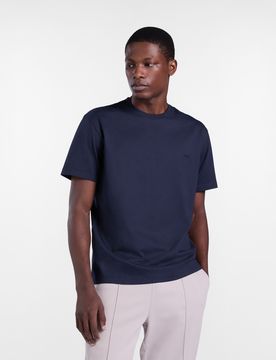Harmont&Blaine - T-shirt Relaxed Tinta unita, Uomo, Blu, Taglia: 3XL
