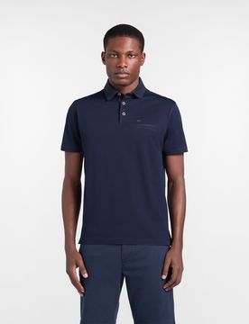 Harmont&Blaine - Polo con taschino, Uomo, Blu, Taglia: 5XL