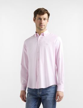 Harmont&Blaine - Camicia tinta unita regular fit, Uomo, Rosa Chiaro, Taglia: XXL
