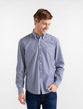 Harmont&Blaine - Camicia a righe regular fit, Uomo, Blu Marine, Taglia: 6XL
