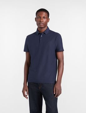 Harmont&Blaine - Polo Uomo in Jersey Lavorato, Uomo, Blu, Taglia: 3XL