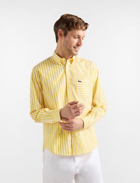 Harmont&Blaine - Camicia Uomo Patchwork "Sorbetto", Uomo, Giallo, Taglia: 3XL
