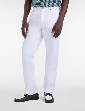 Harmont&Blaine - Pantaloni Cinque Tasche Relaxed Fit, Uomo, Bianco, Taglia: 52