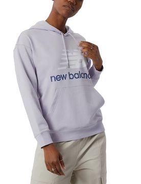New Essentials Stacked Logo Hoodie Grey S Damen
