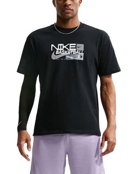 Nike Basketball Tee Black S Herren