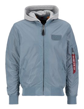 Industries MA-1 TT Hood Jacket Grey / Blue XXL Herren