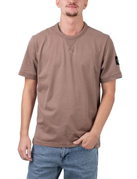 Monogram Sleeve Badge Tee Warm Toffee S Herren