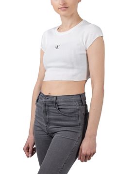 Open Back Tied Knitted Tee Ancient White L Damen