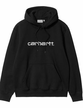 Hooded Carhartt Sweater Black / White L Herren