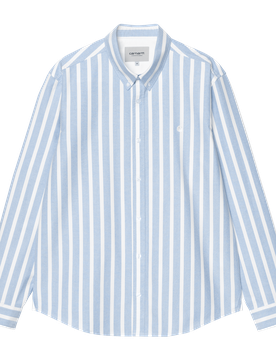 L/S Deven Shirt Deven Stripe Deven Stripe / Bleach / White XL Herren