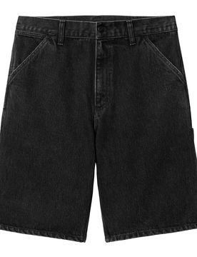 Single Knee Short Black Stone Washed 33 Herren
