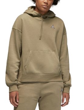 Brooklyn Fleece Hoodie Matte Olive S Damen