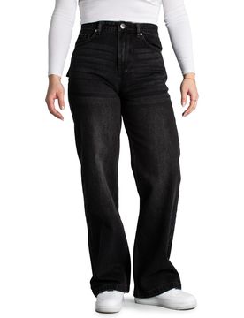 Naddy Wide Leg Jeans Washed Black 29 Damen