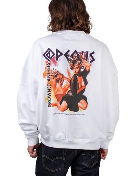 Drowned Angels Graphic Sweater White S Herren