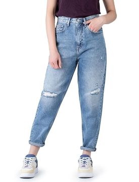 Mom Hanf-Jeans Denim Light 30/28 Damen