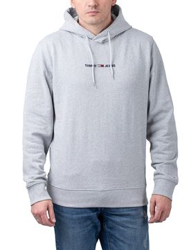 Straight Logo Hoodie Grey Heather S Herren