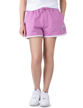Tia Stacked Logo Retro Shorts Rosy Lavender M Damen