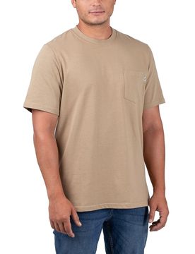 Bobby Pocket Tee Khaki S Herren