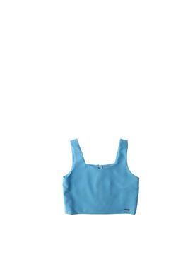 KOCCA Top cropped TURCHESE