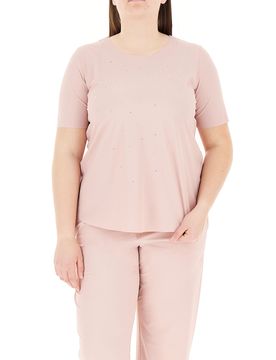 T-shirt girocollo ROSA CHIARO