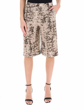 Pinko Bermuda in lino MARRONE