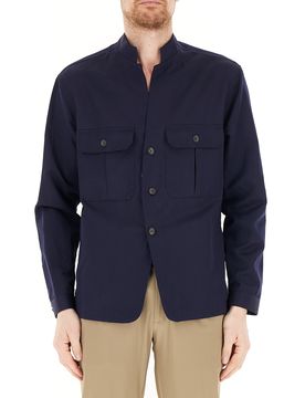 XACUS Giacca overshirt BLU NAVY M