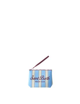 Pochette a righe AZZURRO U