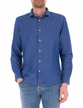 Camicia in cotone BLU XXL