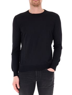 GRAN SASSO Maglia girocollo NERO