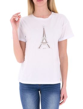 T-shirt cotone LIU JEANS BIANCO S