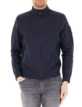 OUTHERE Maglione con zip BLU NAVY