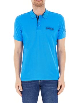 Napapijri Polo in cotone AZZURRO L