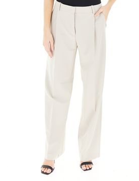 Pantalone wide leg GRIGIO CHIARO