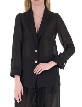 Marella Blazer in lino NERO 44