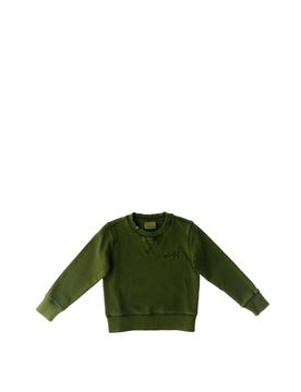 Felpa girocollo VERDE OLIVA 2A