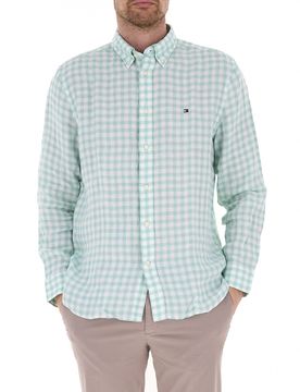 Camicia in lino VERDE CHIARO