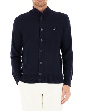 Cardigan con bottoni BLU NOTTE