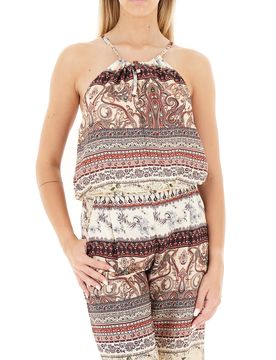 Dixie Top scollo halter BEIGE