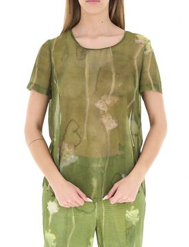 Blusa maniche corte VERDE 44