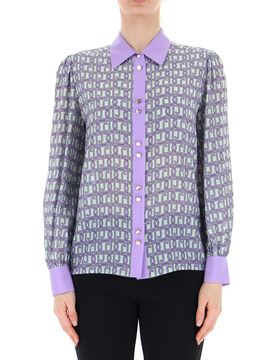LIU JO Camicia in seta VIOLA