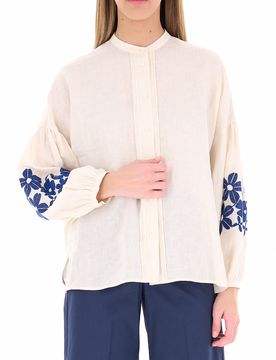 Camicia in lino BURRO 42