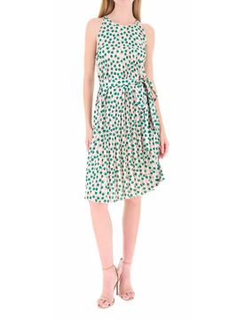 Abito plissettato VERDE XS