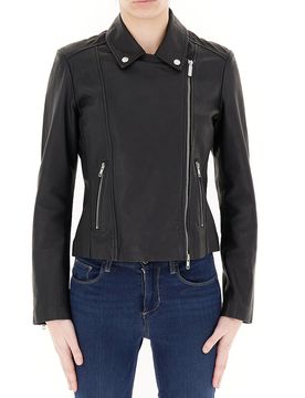 BOMBOOGIE Chiodo in pelle NERO
