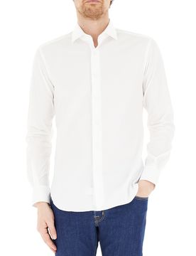 Camicia stretch slim fit BIANCO