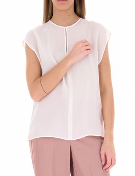 Blusa in cupro AVORIO 46