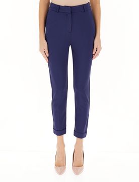 Pantalone con risvolto BLU 44