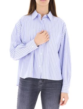 Camicia a righe AZZURRO POLVERE 42