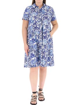 LUISA VIOLA Abito in cotone BLU 39