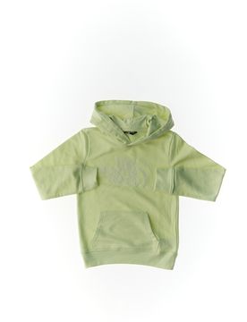 Felpa con cappuccio VERDE LIME